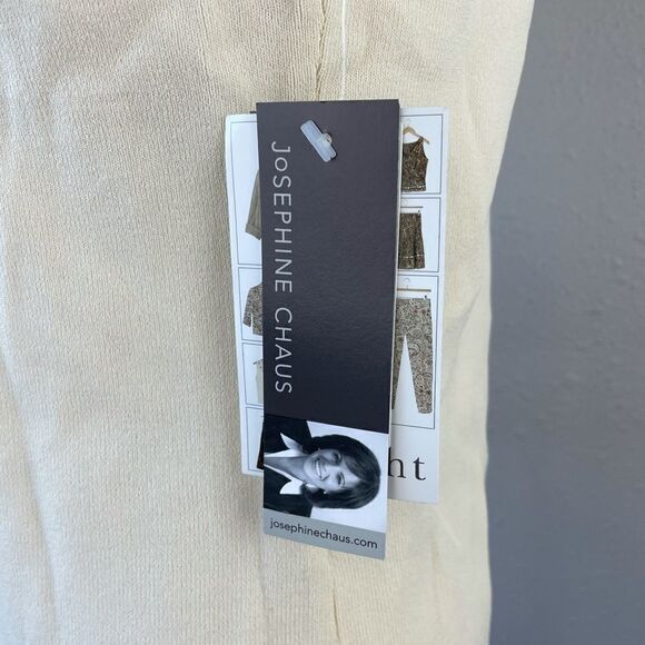 NWT Josephine Chaus Cream Tank Top Size L - Picture 6 of 11